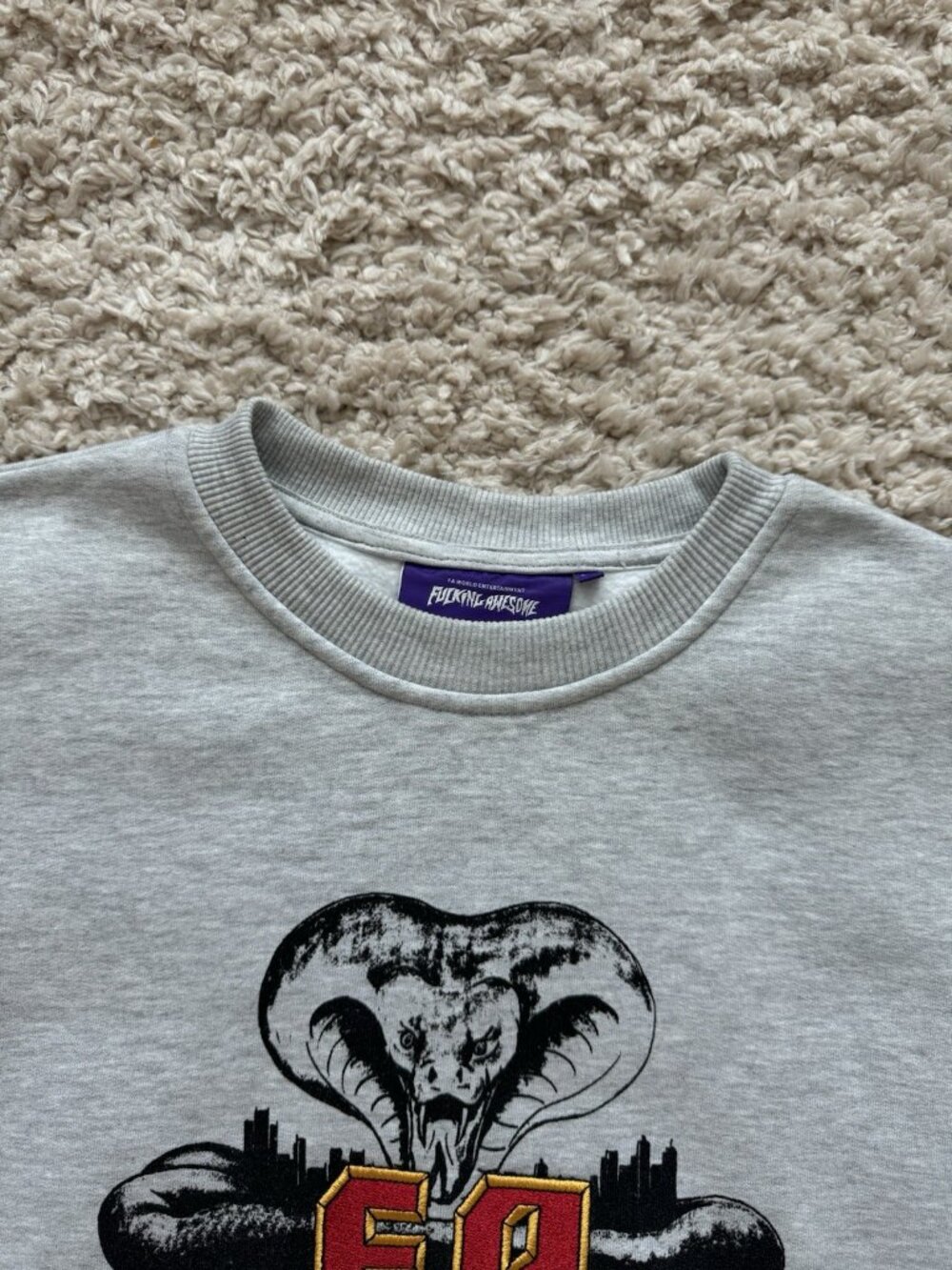 fucking awesome FA Cobra Crewneck Grey Size XL - Picture 3 of 7